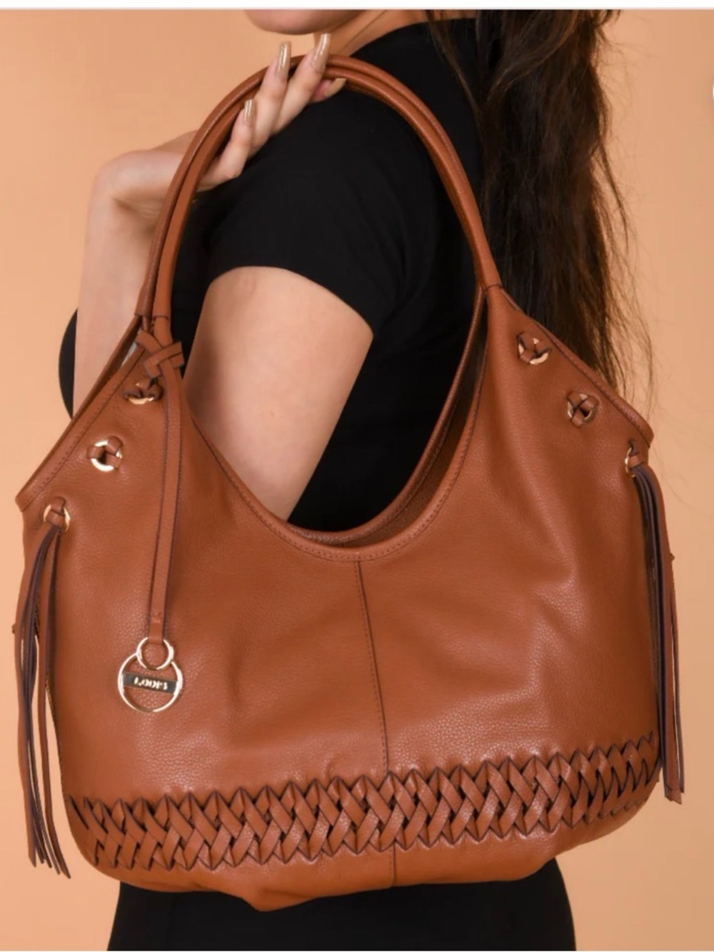 LODIS Texas Leather Julie Hobo Bag